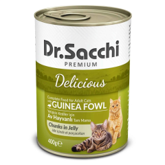 Dr.Sacchi Yetişkin Kedi Konservesi Av Hayvanlı 400 gr