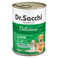 Dr.Sacchi Yetişkin Köpek Konservesi Kuzu Etli 400 Gr