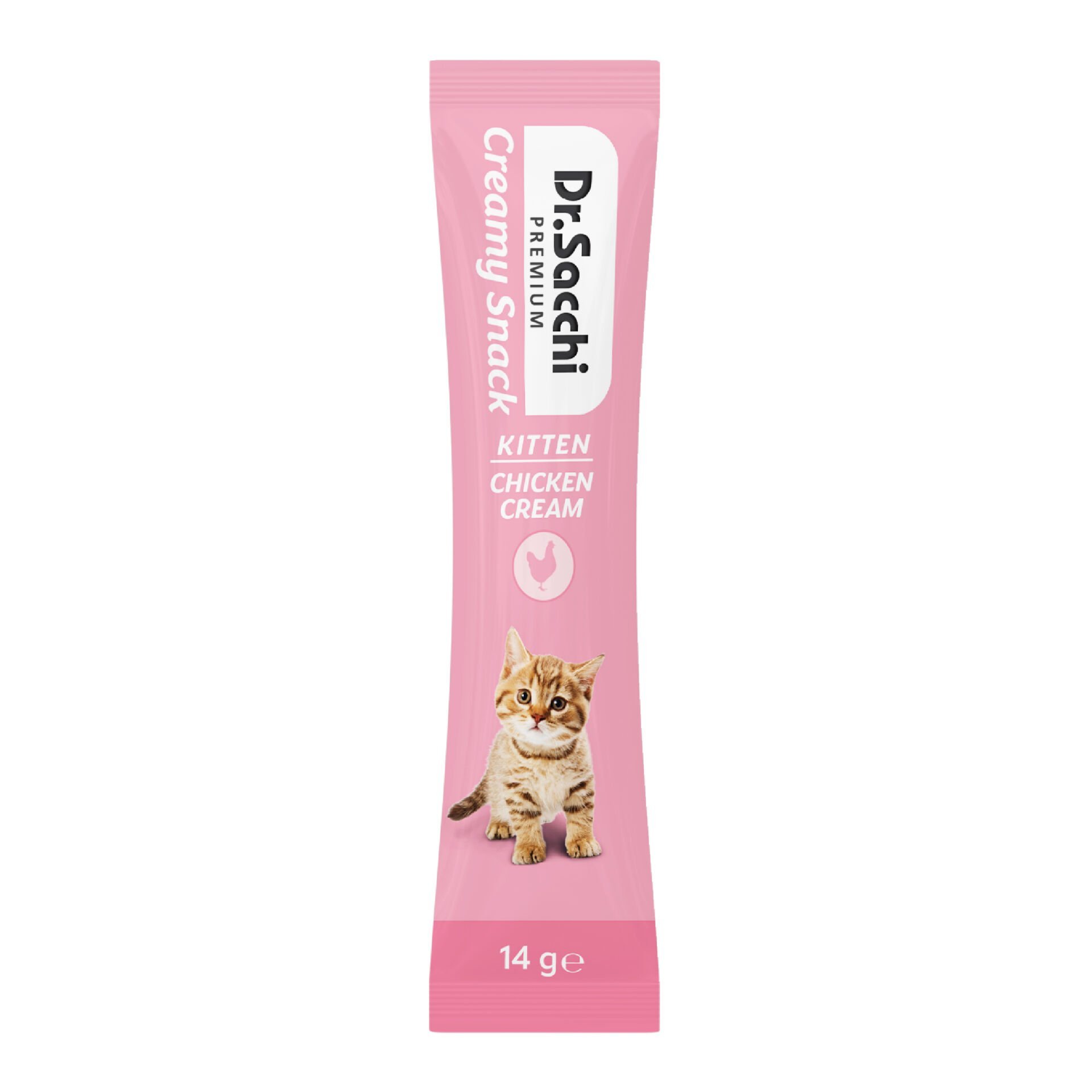 Dr.Sacchi Creamy Snack Kitten Chicken Sıvı Kedi Ödülü 14gr