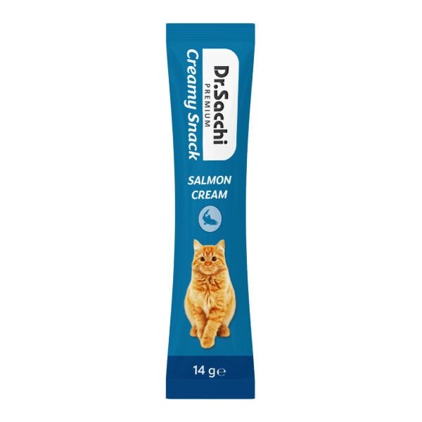 Dr.Sacchi Creamy Snack Salmon Sıvı Kedi Ödülü 14gr