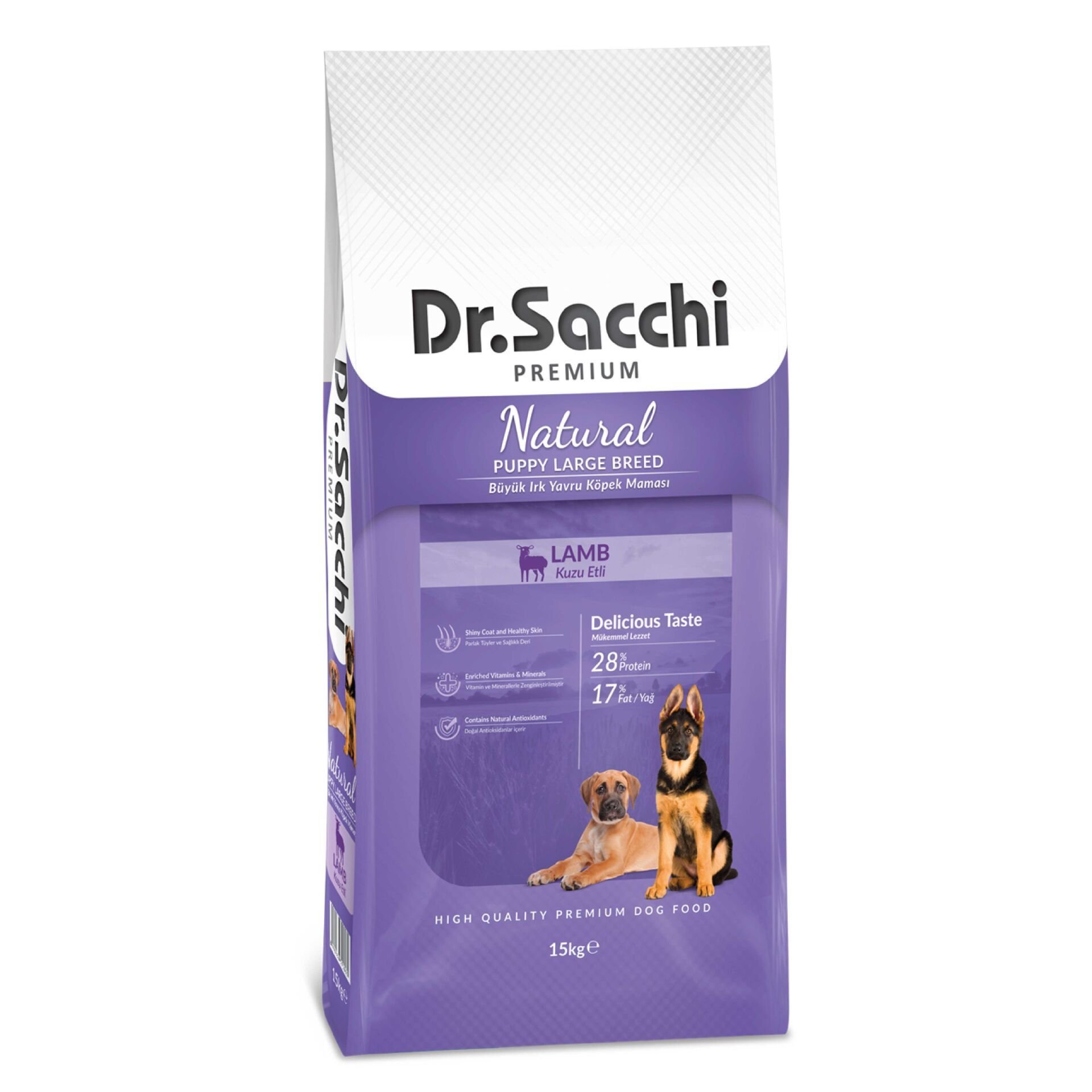 Dr.Sacchi Puppy Large Lamb Yavru Köpek Maması 15 Kg