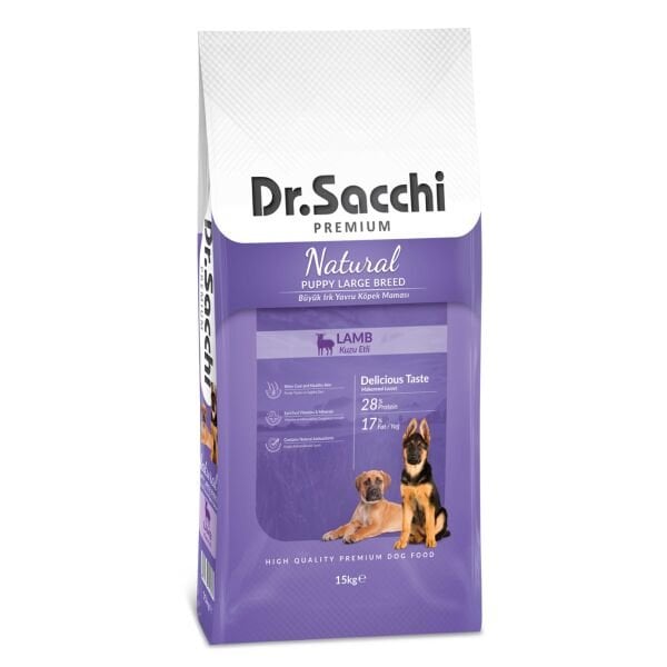 Dr.Sacchi Puppy Large Lamb Yavru Köpek Maması 15 Kg